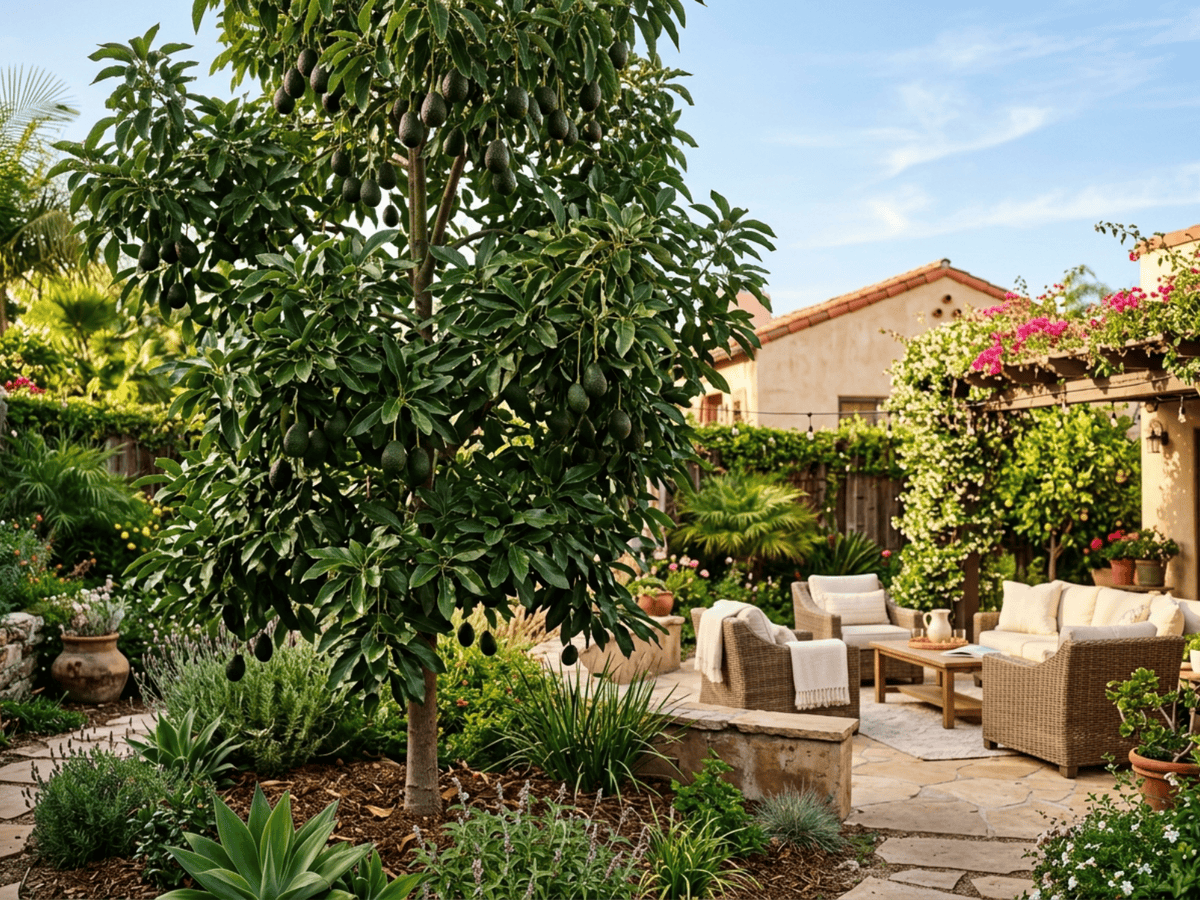 Avocado in giardino