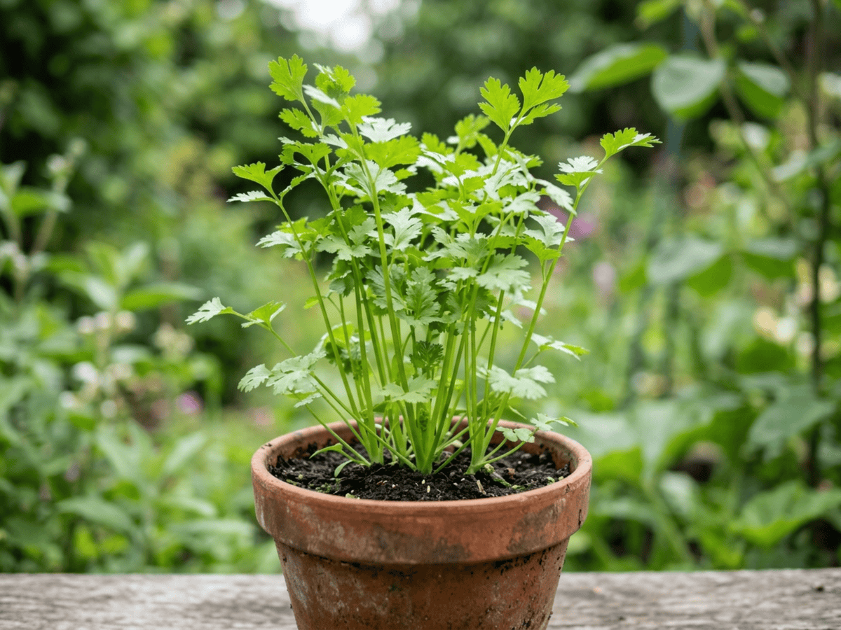 Petersilie (Petroselinum crispum), ganze Pflanze