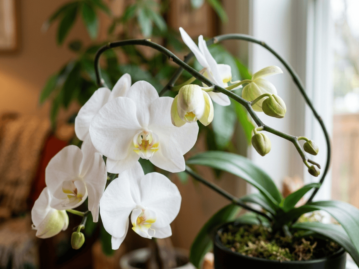 Orchidea falena — aspetto stagionale