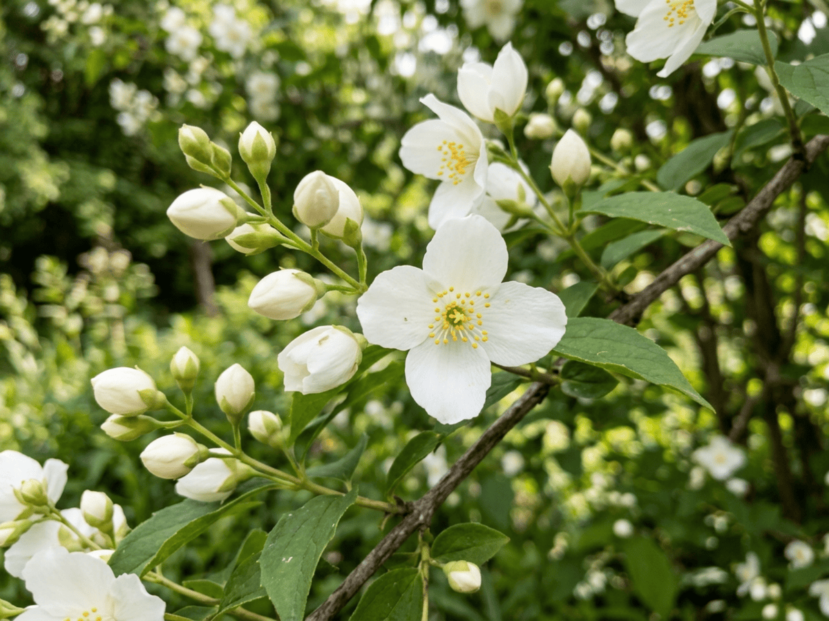 Sweet Mock Orange — seasonal appearance