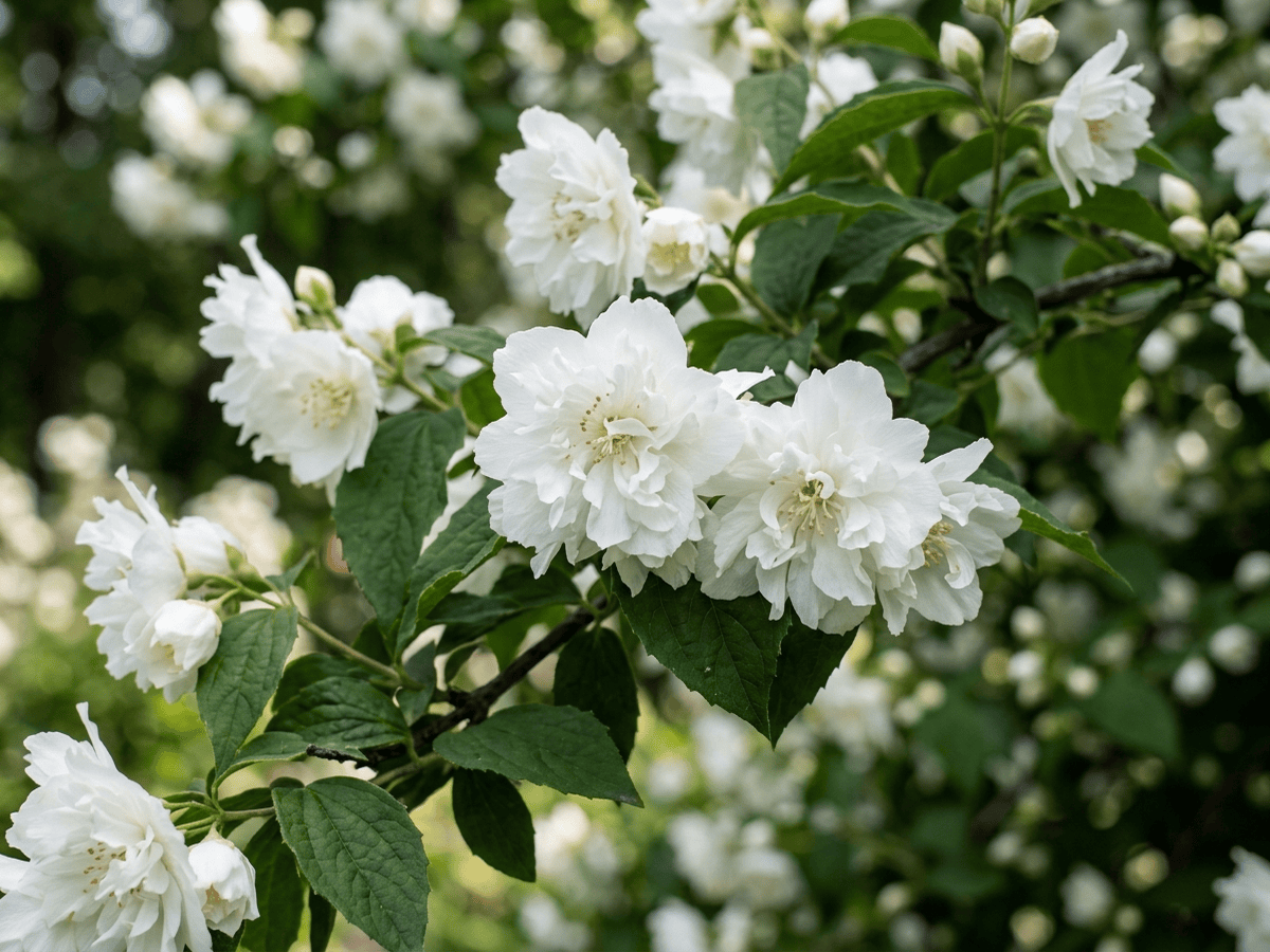celinda virginal — primer plano de hojas y flores