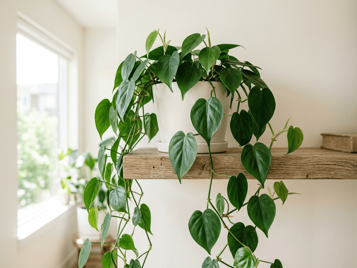 Heart-Leaf Philodendron (Philodendron hederaceum), whole plant