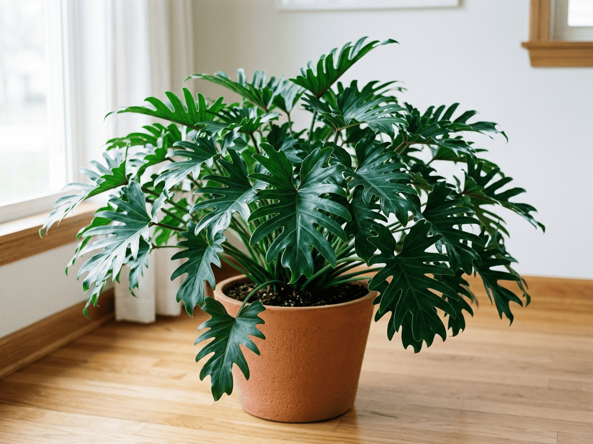 フィロデンドロン・ザナドゥ(Philodendron xanadu)の全体像