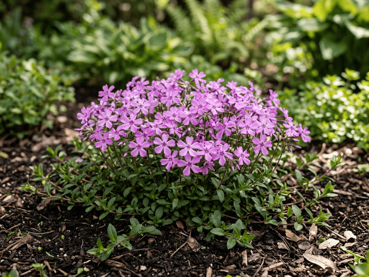 Creeping Phlox (Phlox stolonifera), whole plant