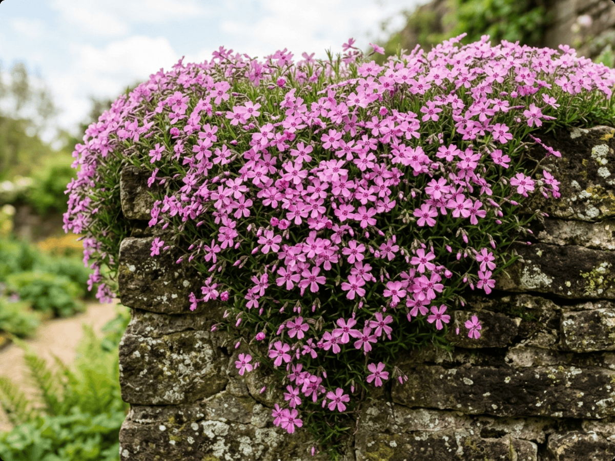 シバザクラ(Phlox subulata)の全体像