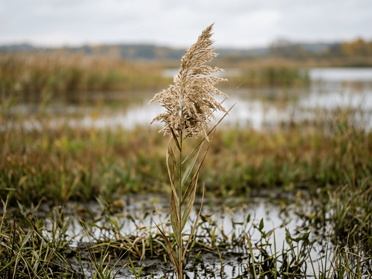 Common Reed (Phragmites australis), whole plant