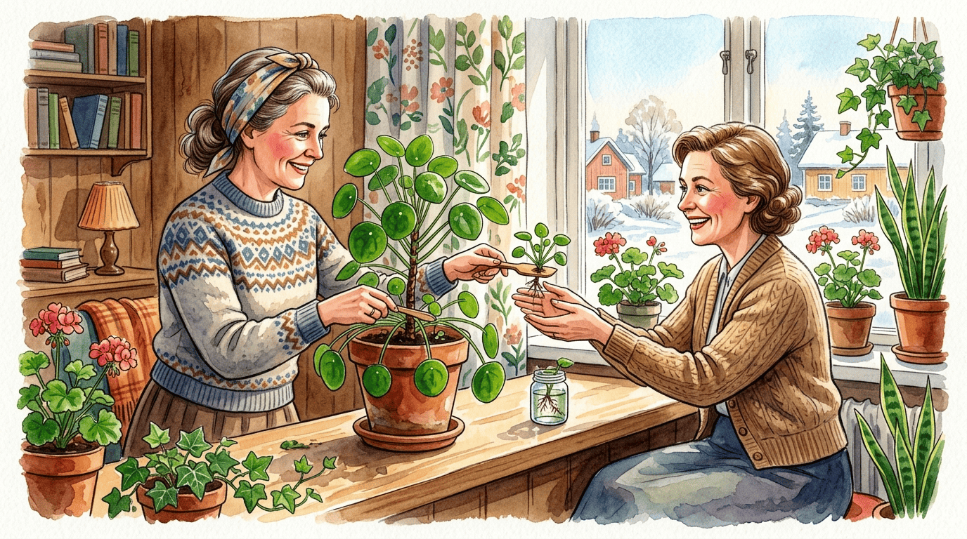 Illustrierte historische Szene zu Chinesischer Geldbaum