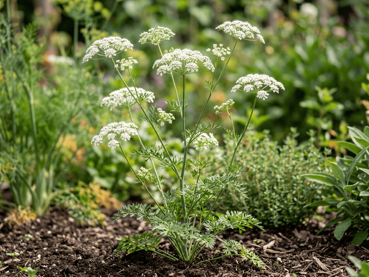 Anise (Pimpinella anisum), whole plant