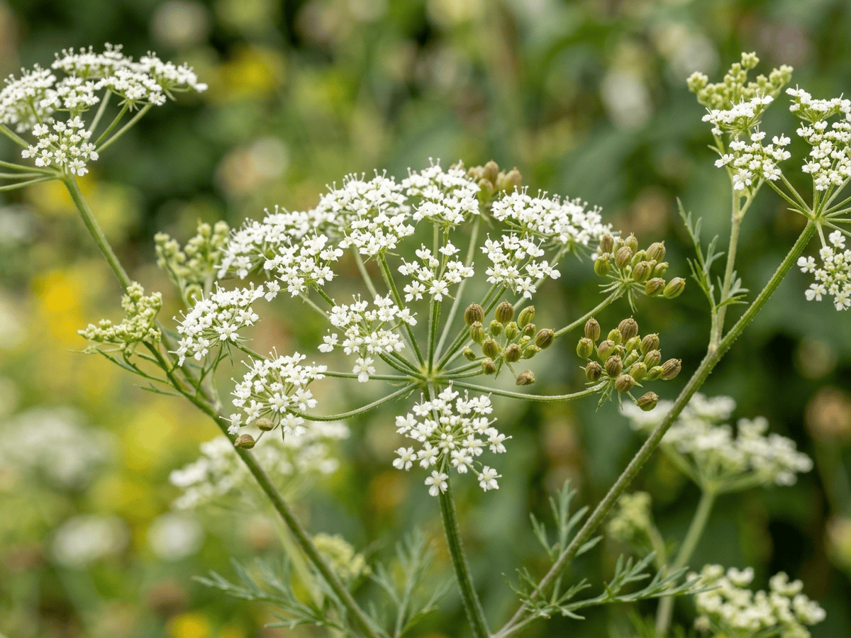 Anise — close-up of leaves and flowers