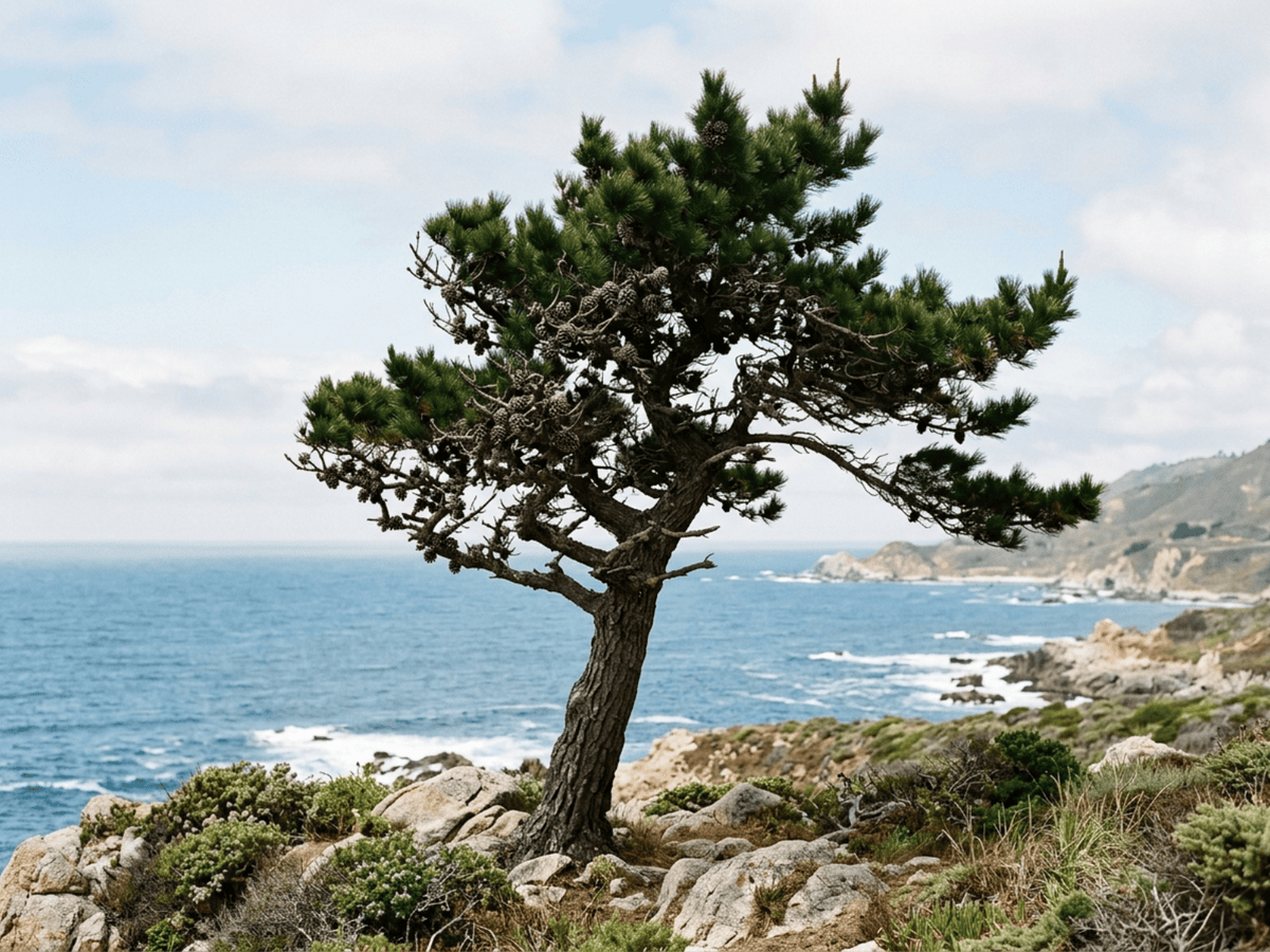 Pin de Monterey (Pinus radiata), plante entière