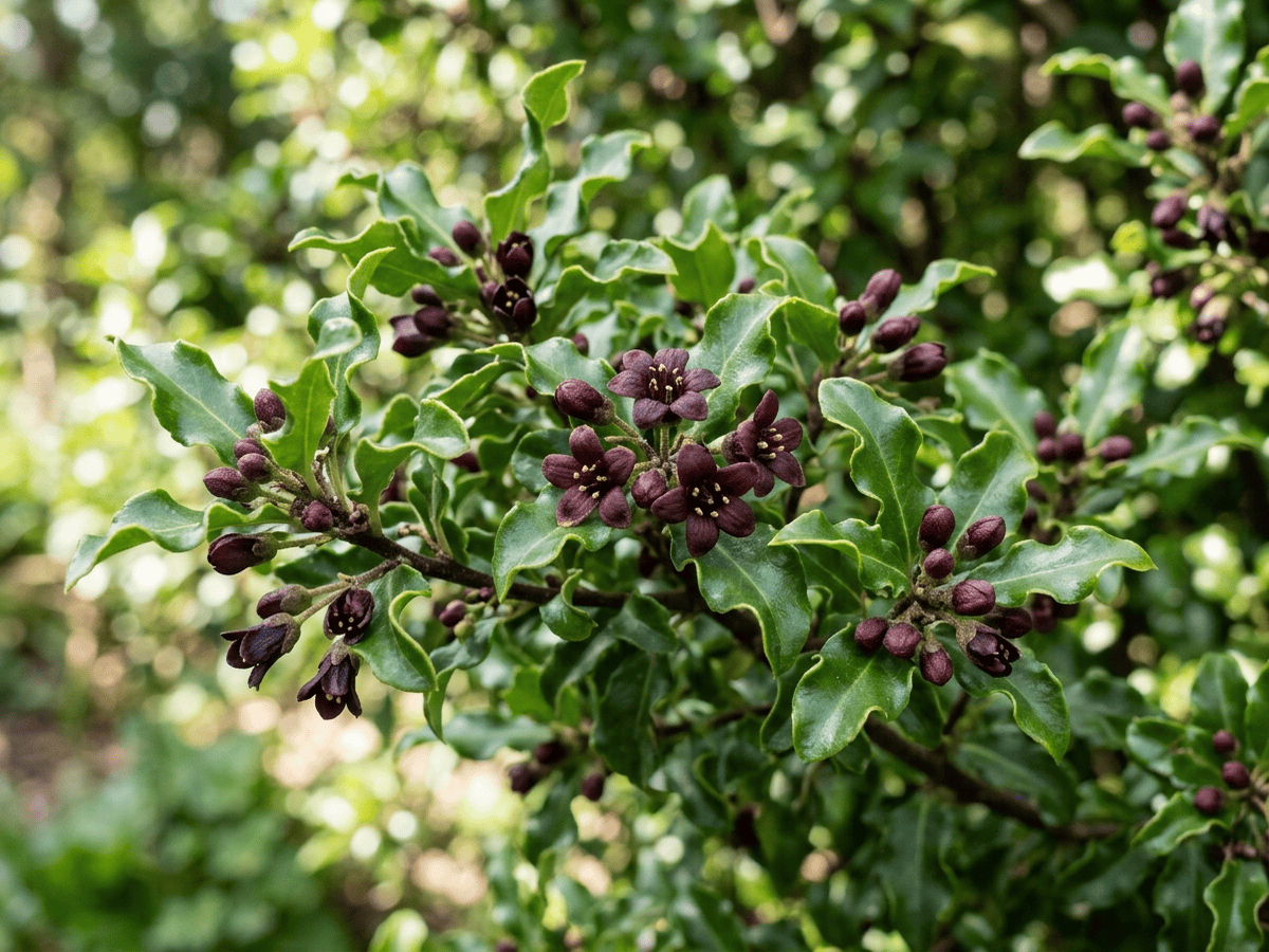 pitosporo de hoja fina — aspecto estacional