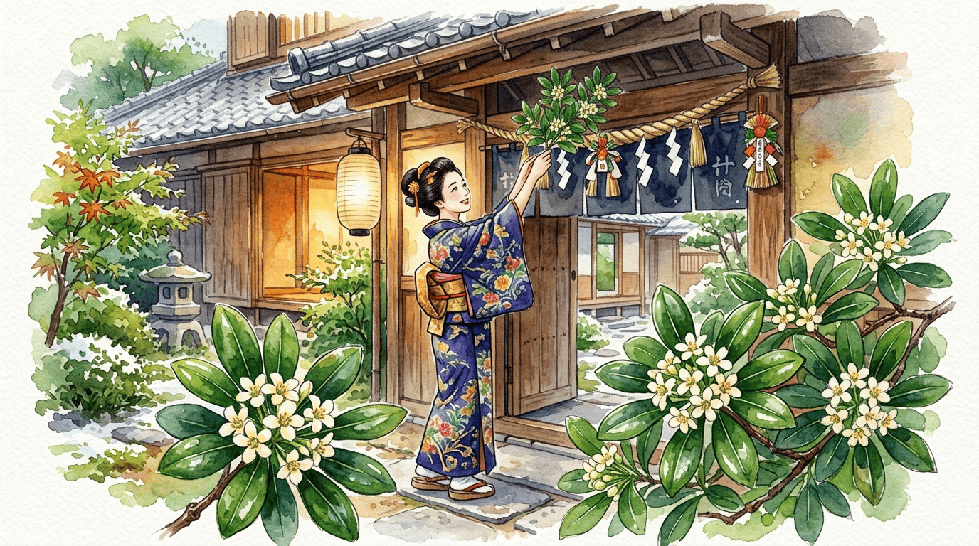 Illustrated historical scene for Japanese Cheesewood