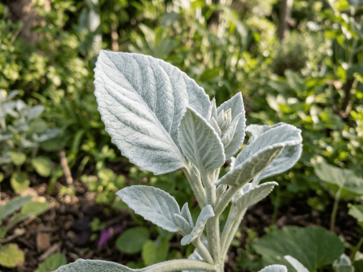plectranthus plateado — aspecto estacional