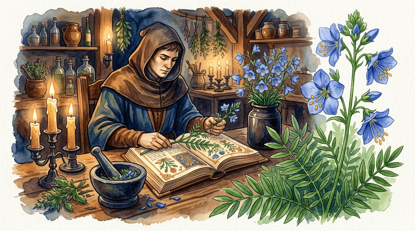 Illustrated historical scene for Blue Jacob's Ladder