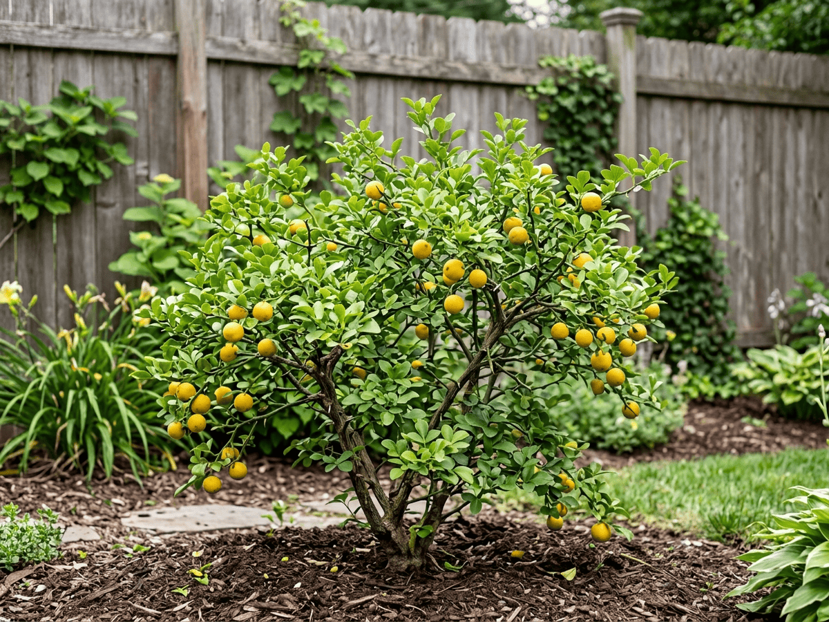 Citronnier épineux (Poncirus trifoliata), plante entière