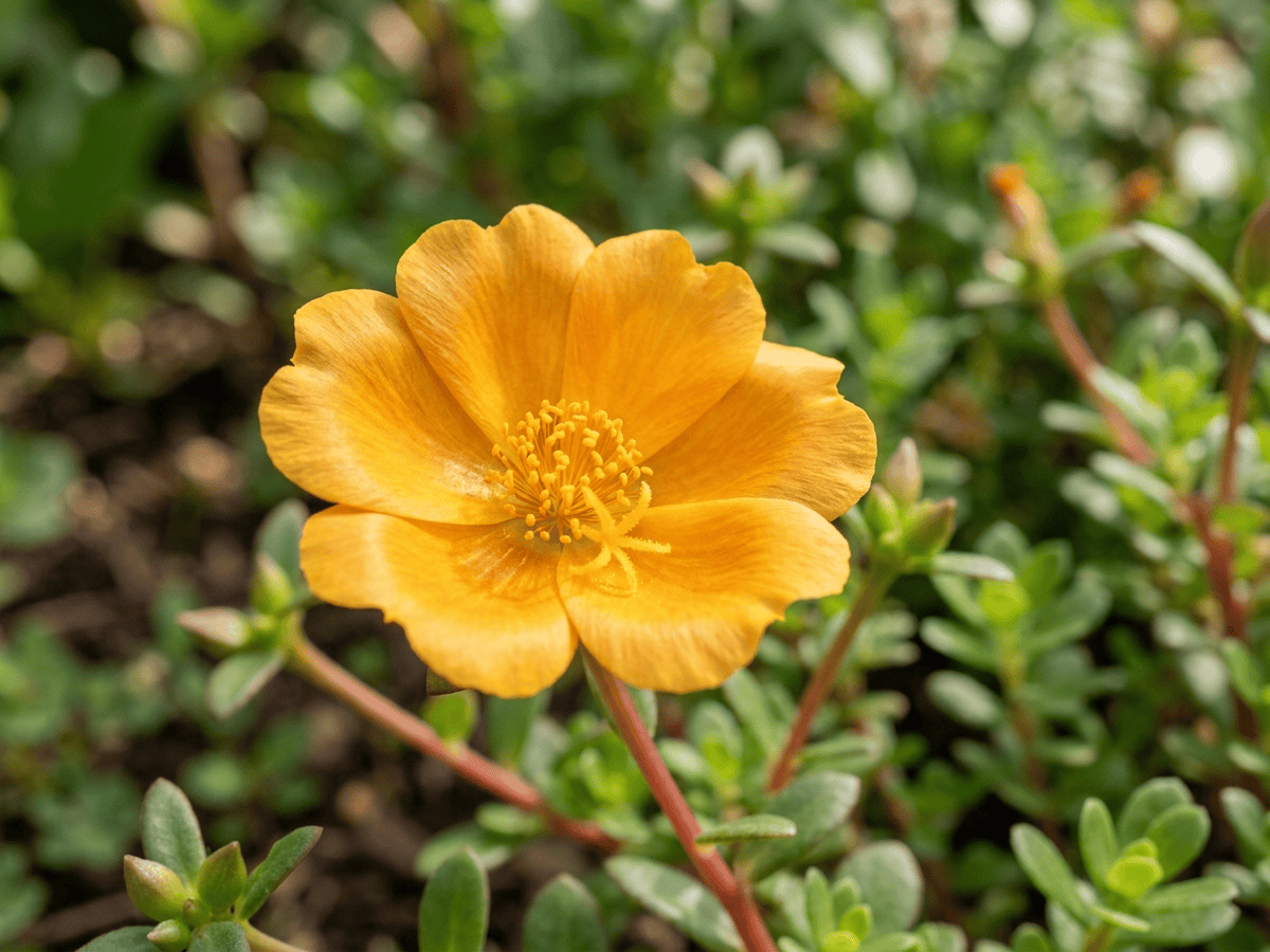 Wingpod Purslane — close-up of leaves and flowers