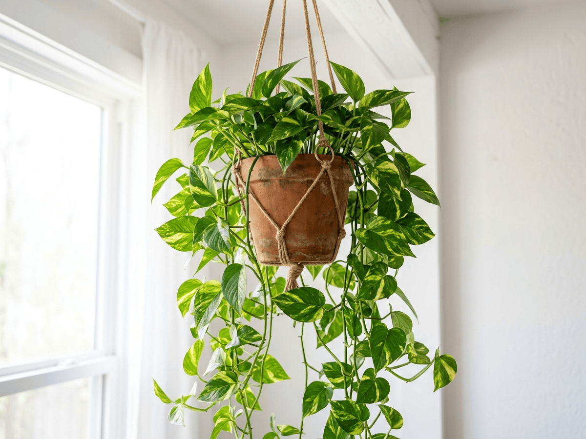 스킨답서스(Pothos aureus) 전체 모습