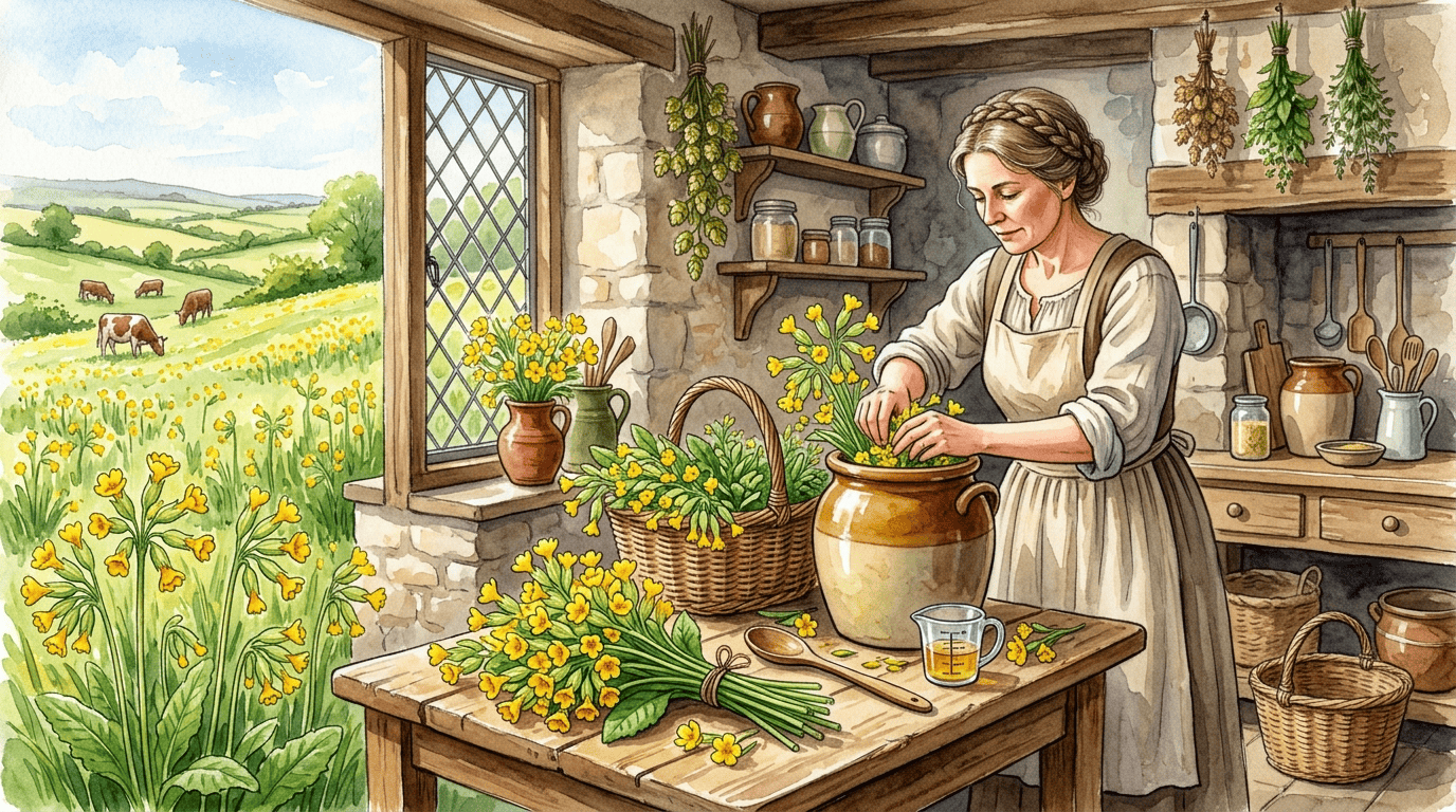 황화구륜초에 얽힌 역사적 장면 일러스트