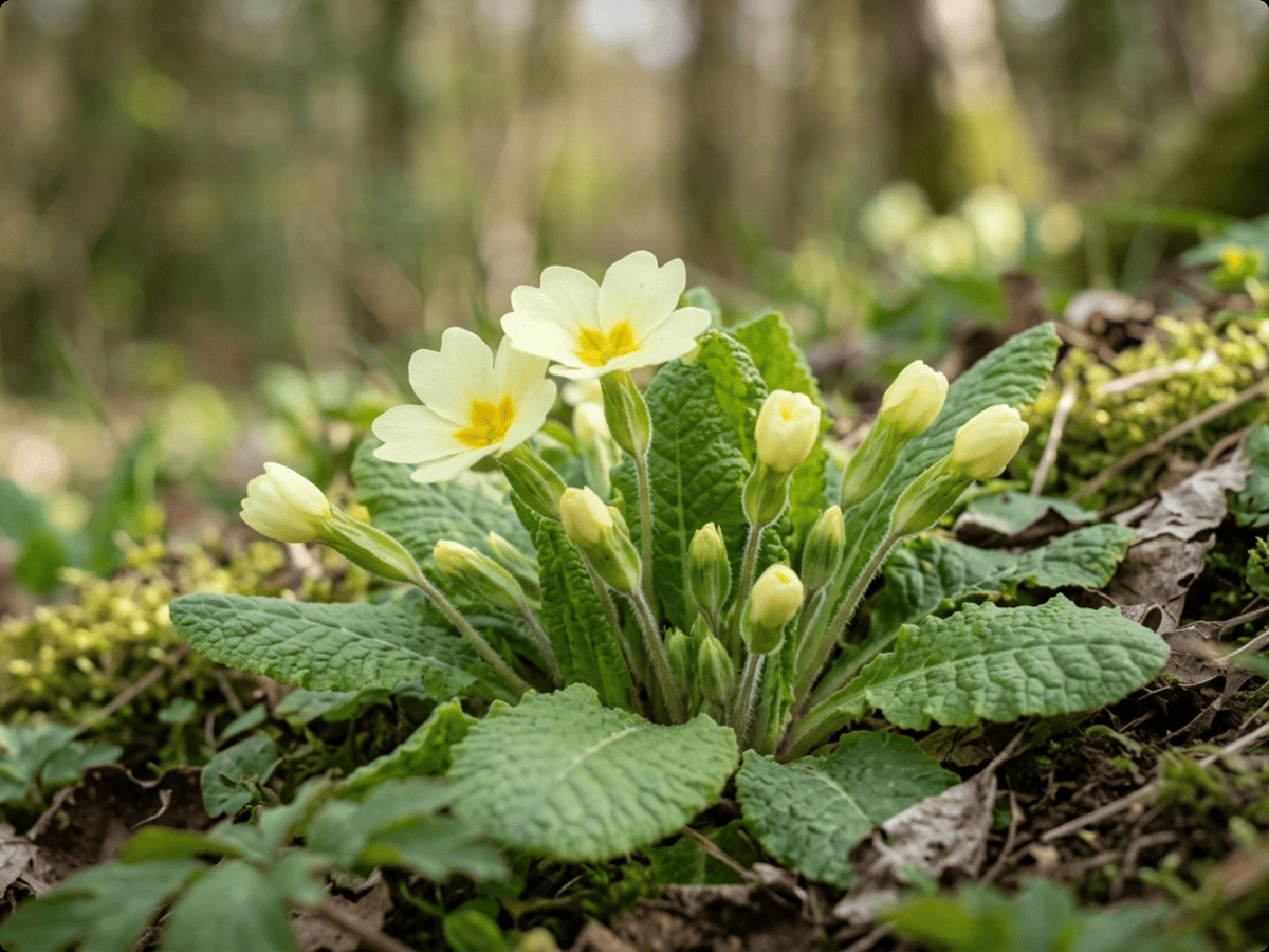 Stängellose Schlüsselblume — saisonales Erscheinungsbild