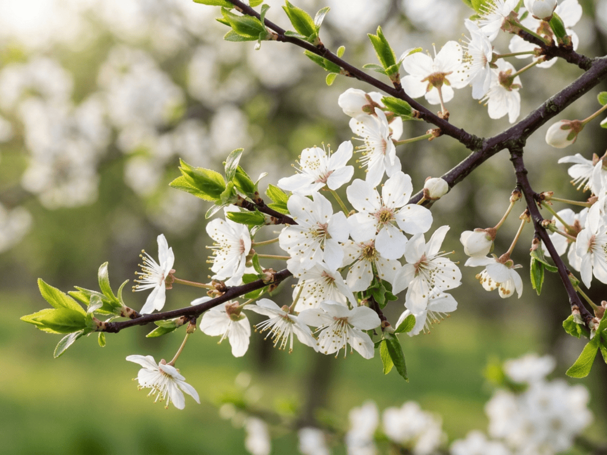 Plum — seasonal appearance