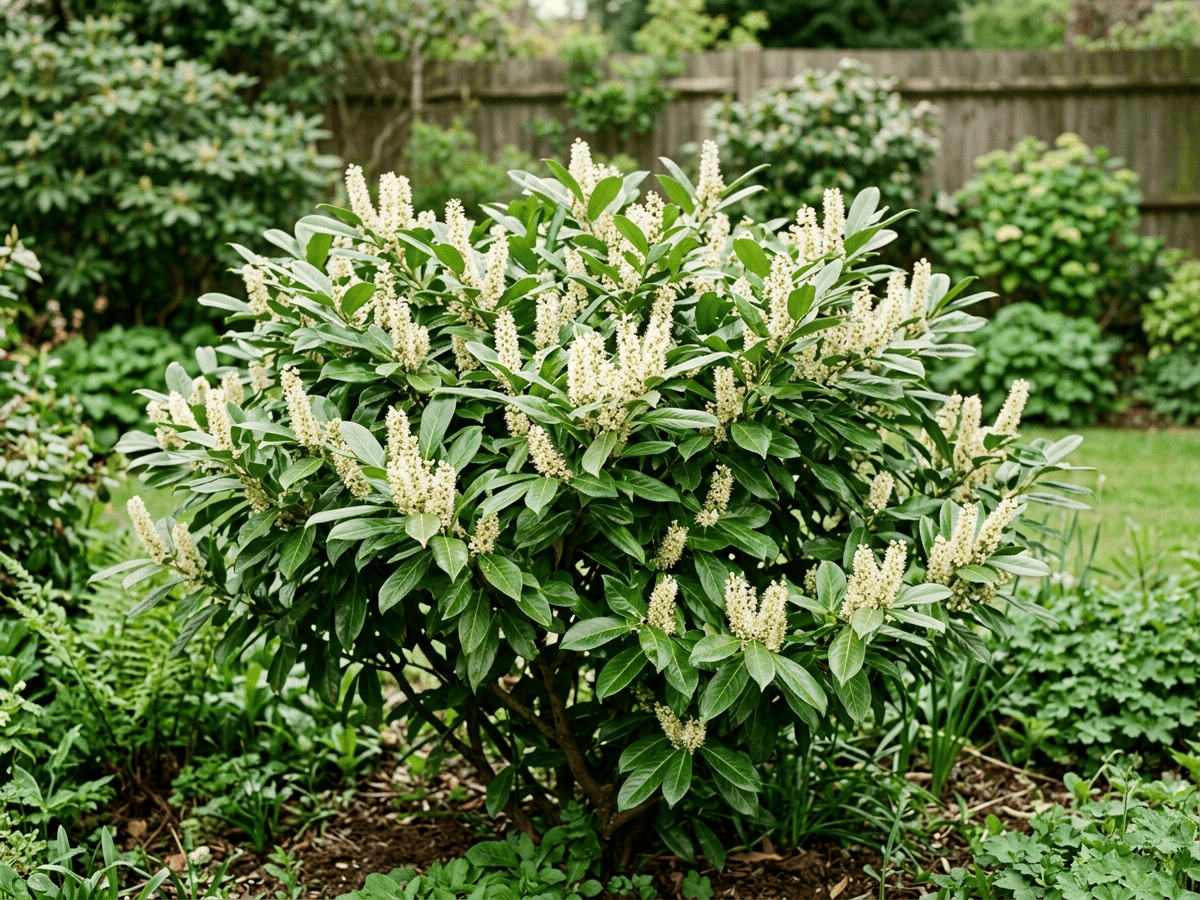 セイヨウバクチノキ(Prunus laurocerasus)の全体像