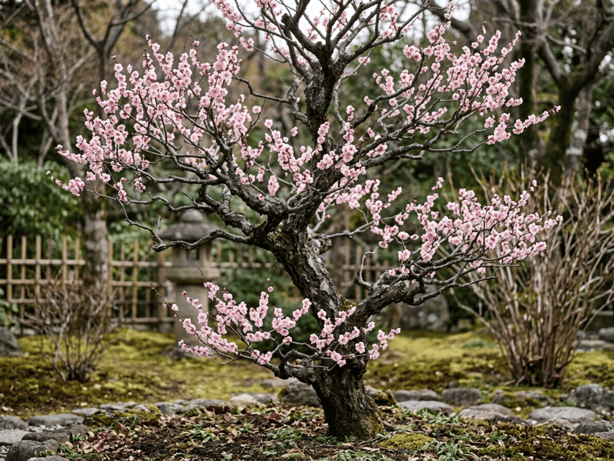Flowering Apricot (Prunus mume), whole plant