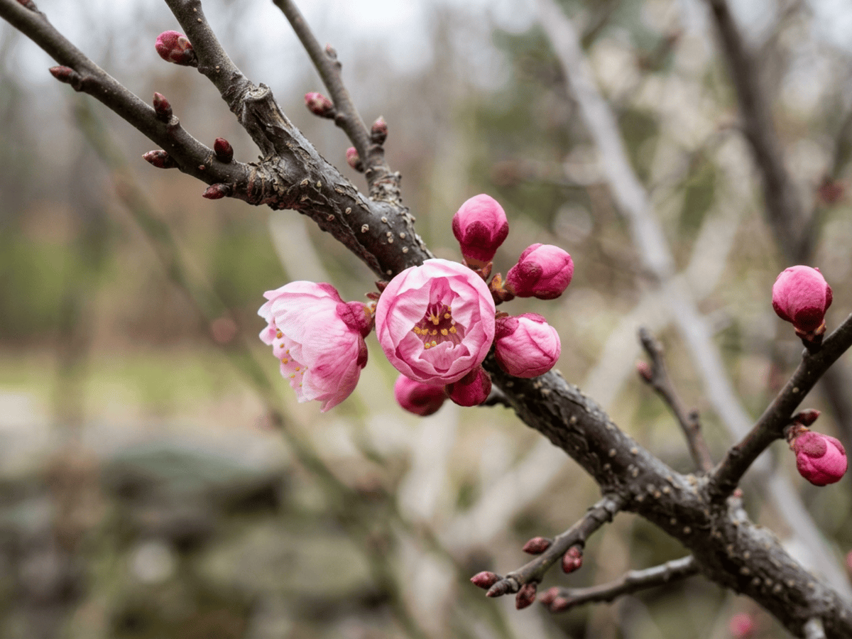 Flowering Apricot — seasonal appearance