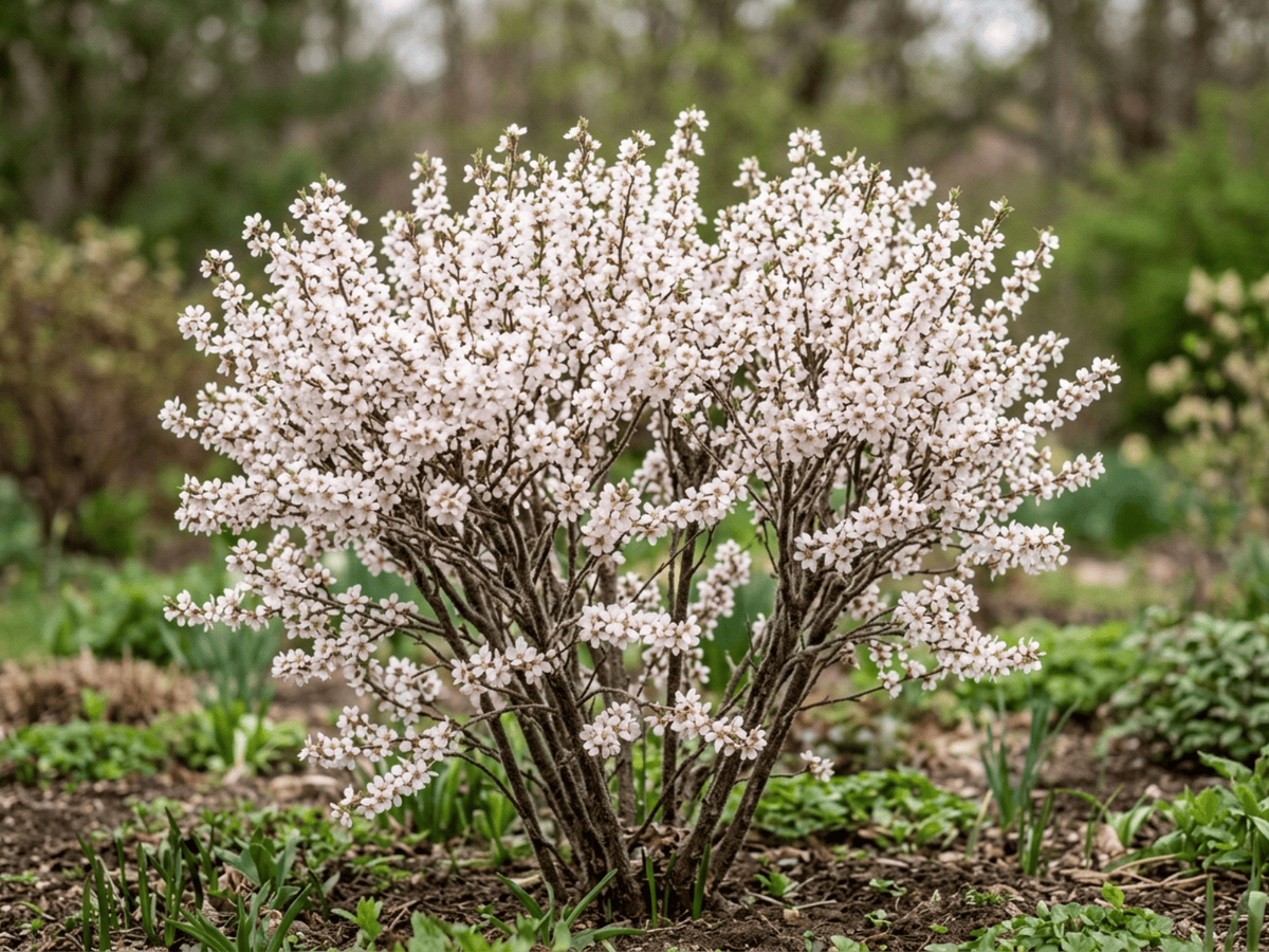 Nanking Cherry (Prunus tomentosa), whole plant
