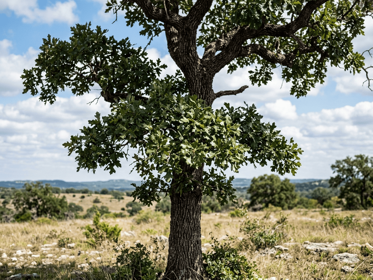 말뚝참나무(Quercus stellata) 전체 모습