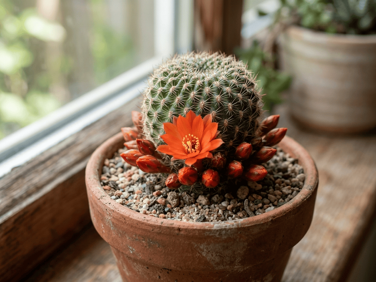 Red Crown Cactus — seasonal appearance
