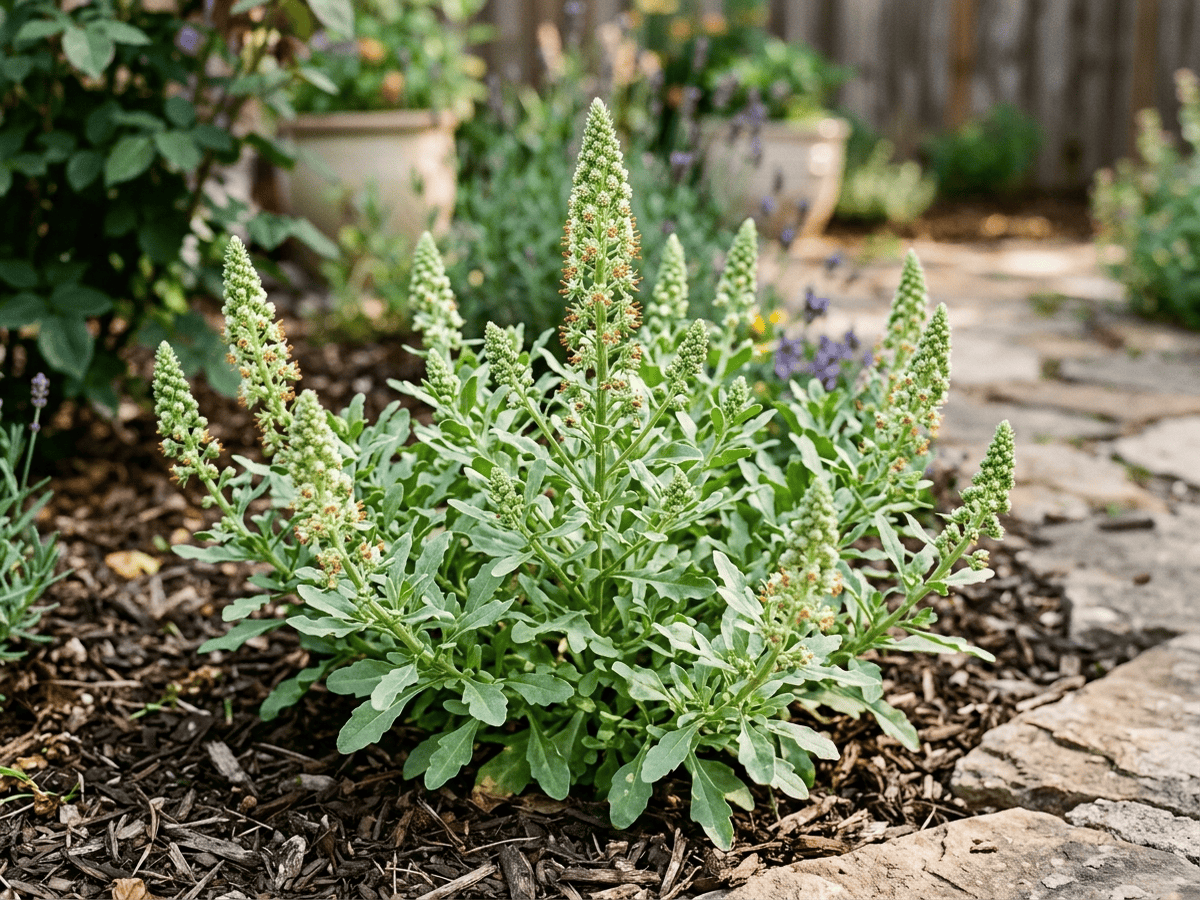 Garten-Resede (Reseda odorata), ganze Pflanze