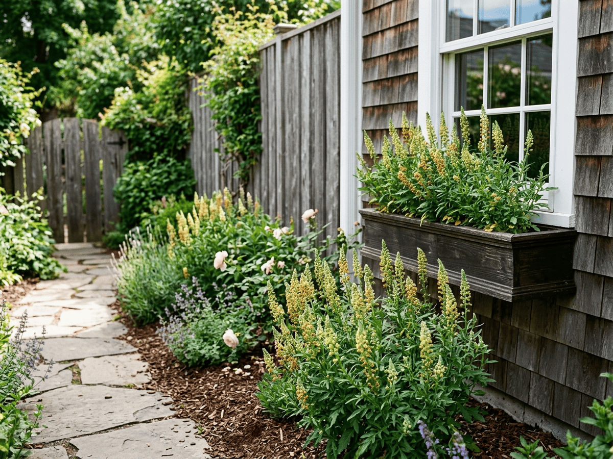 Garten-Resede im Garten
