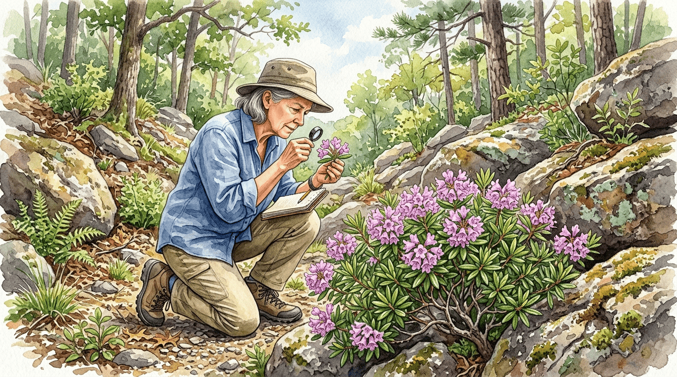 Scena storica illustrata per Rododendro minore
