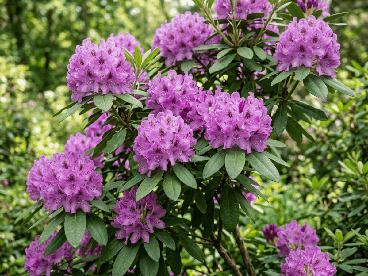 Pontic Rhododendron (Rhododendron ponticum), whole plant