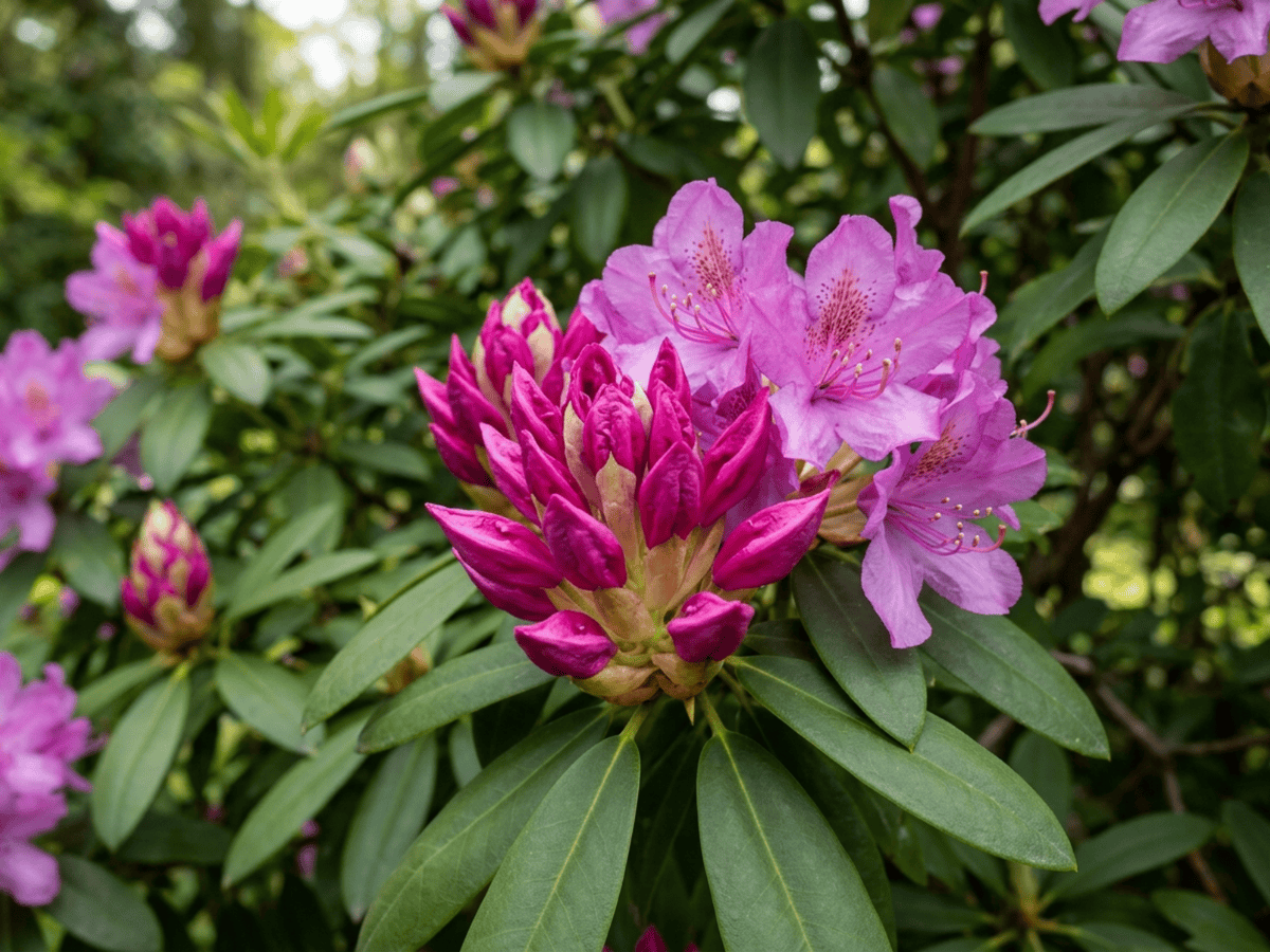 Pontic Rhododendron — seasonal appearance