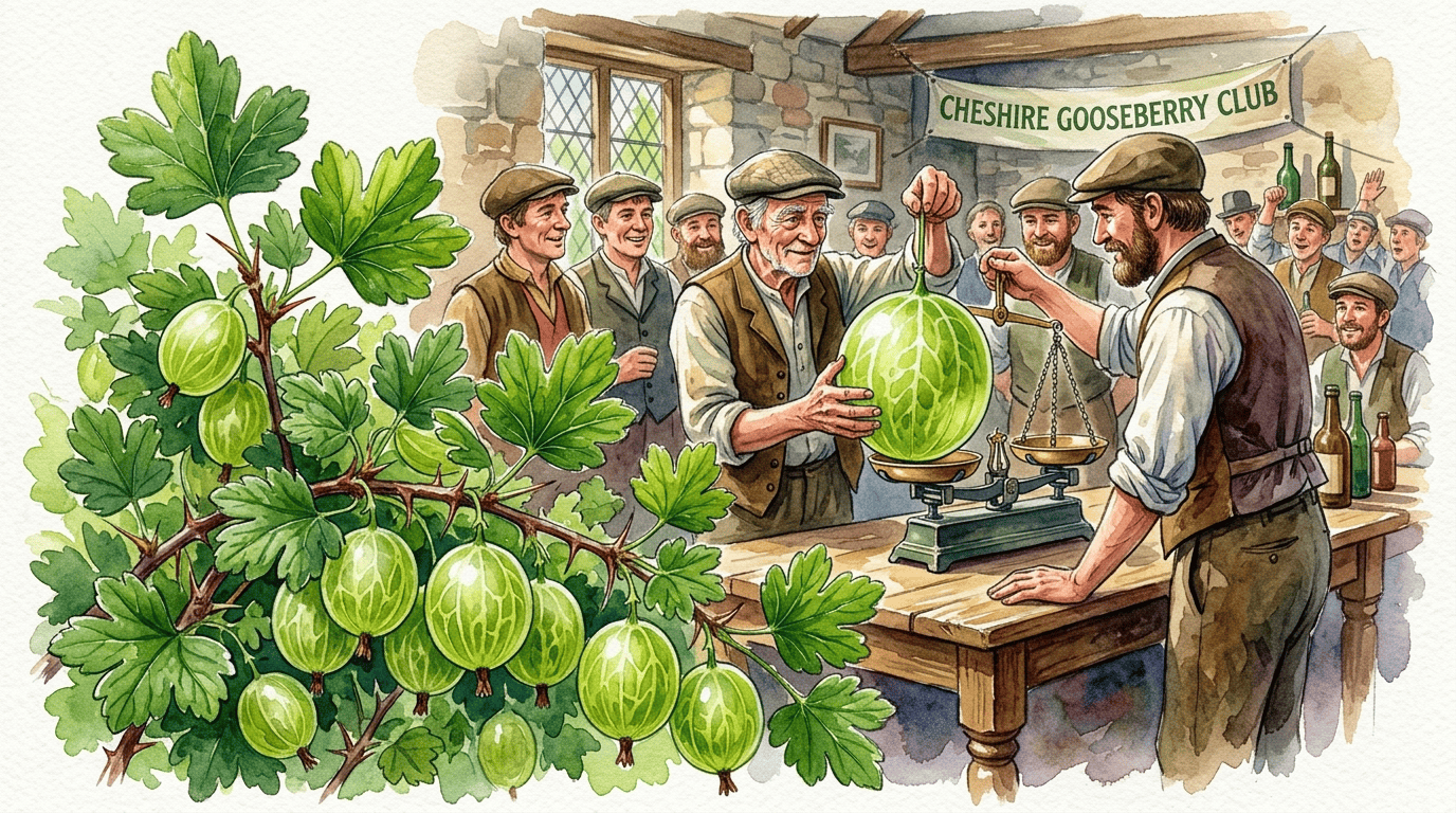 Cena histórica ilustrada de Groselheira-espim