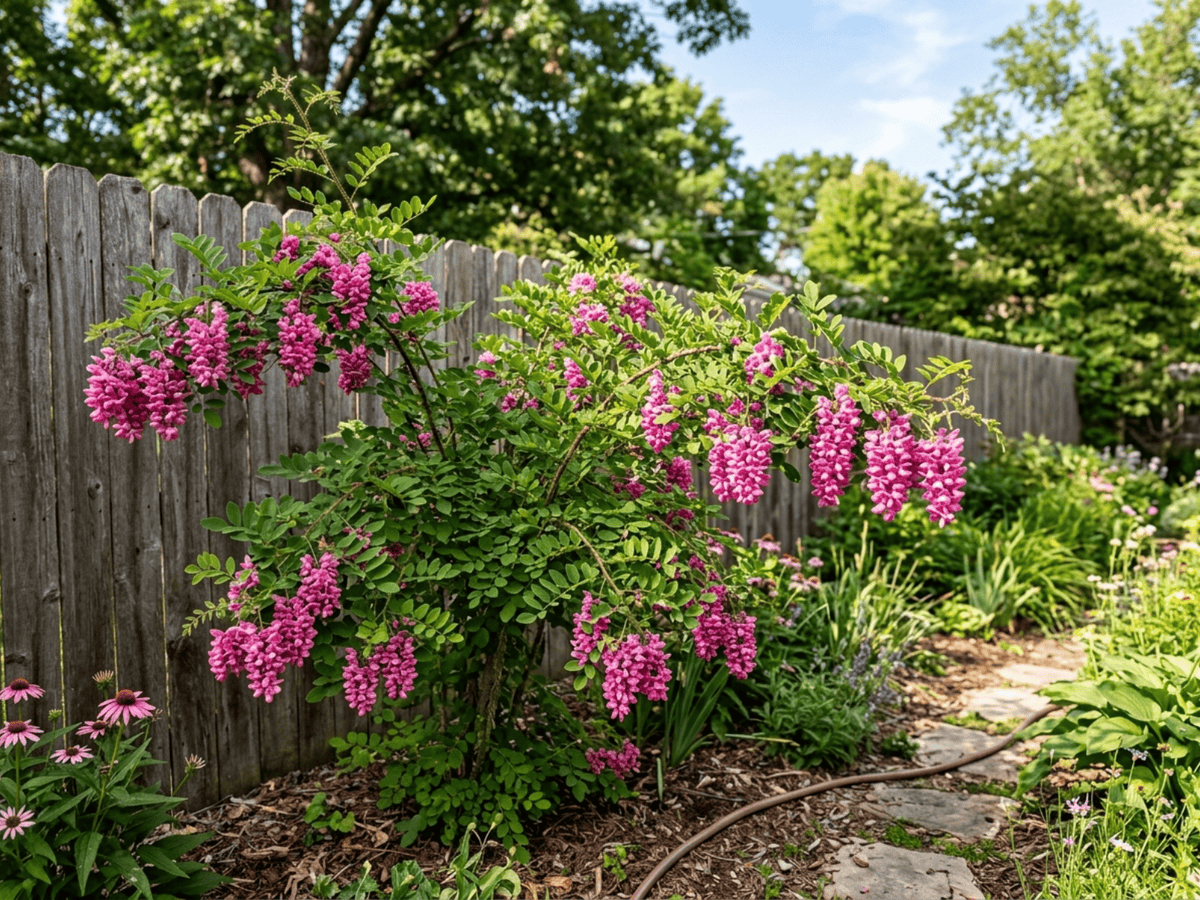 Borstige Robinie im Garten