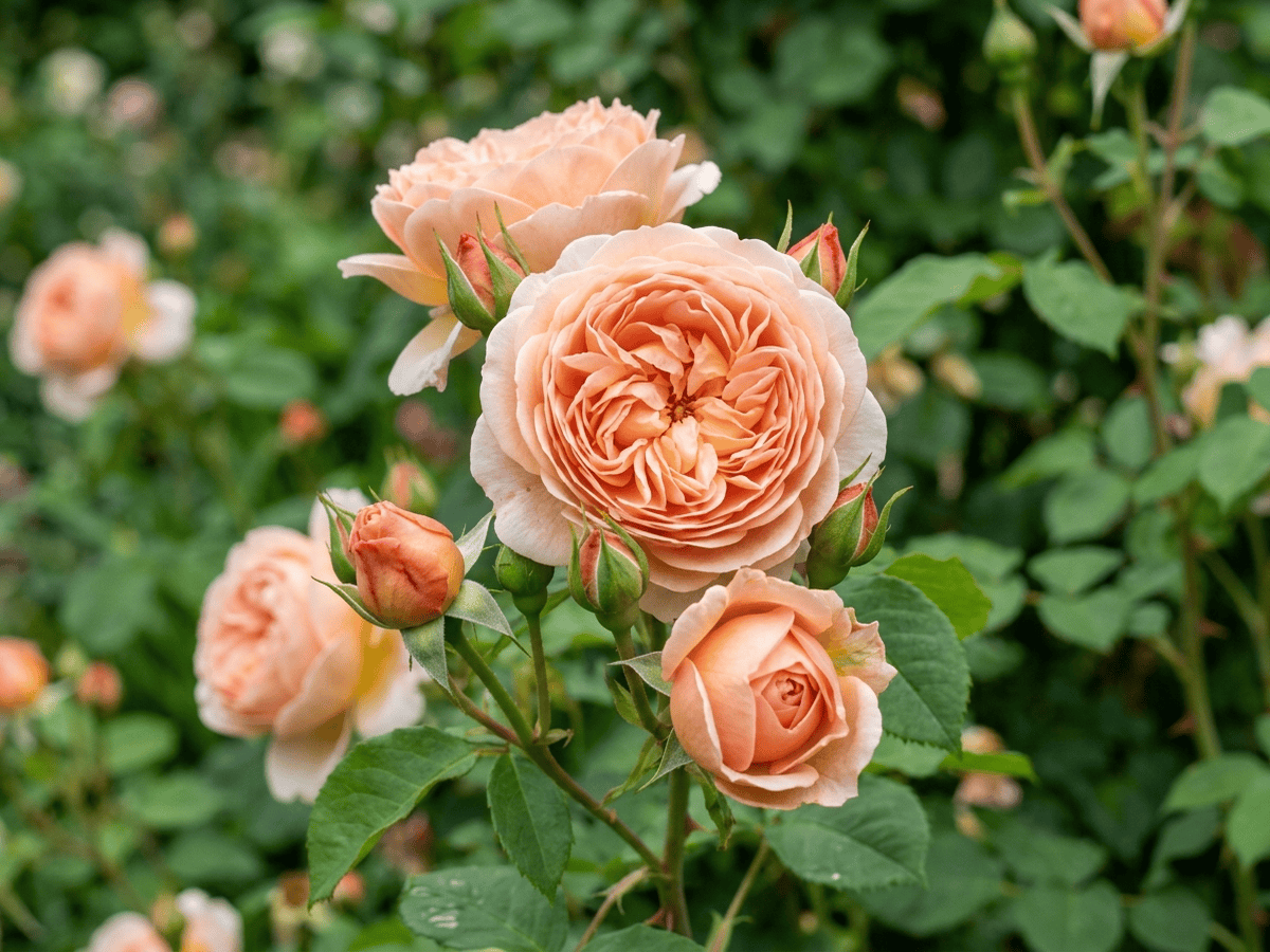 Abraham Darby — dáng vẻ theo mùa