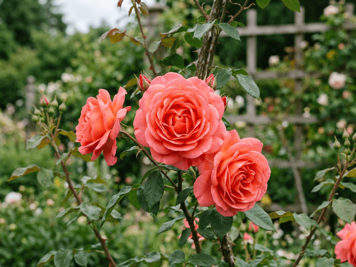America — primo piano di foglie e fiori
