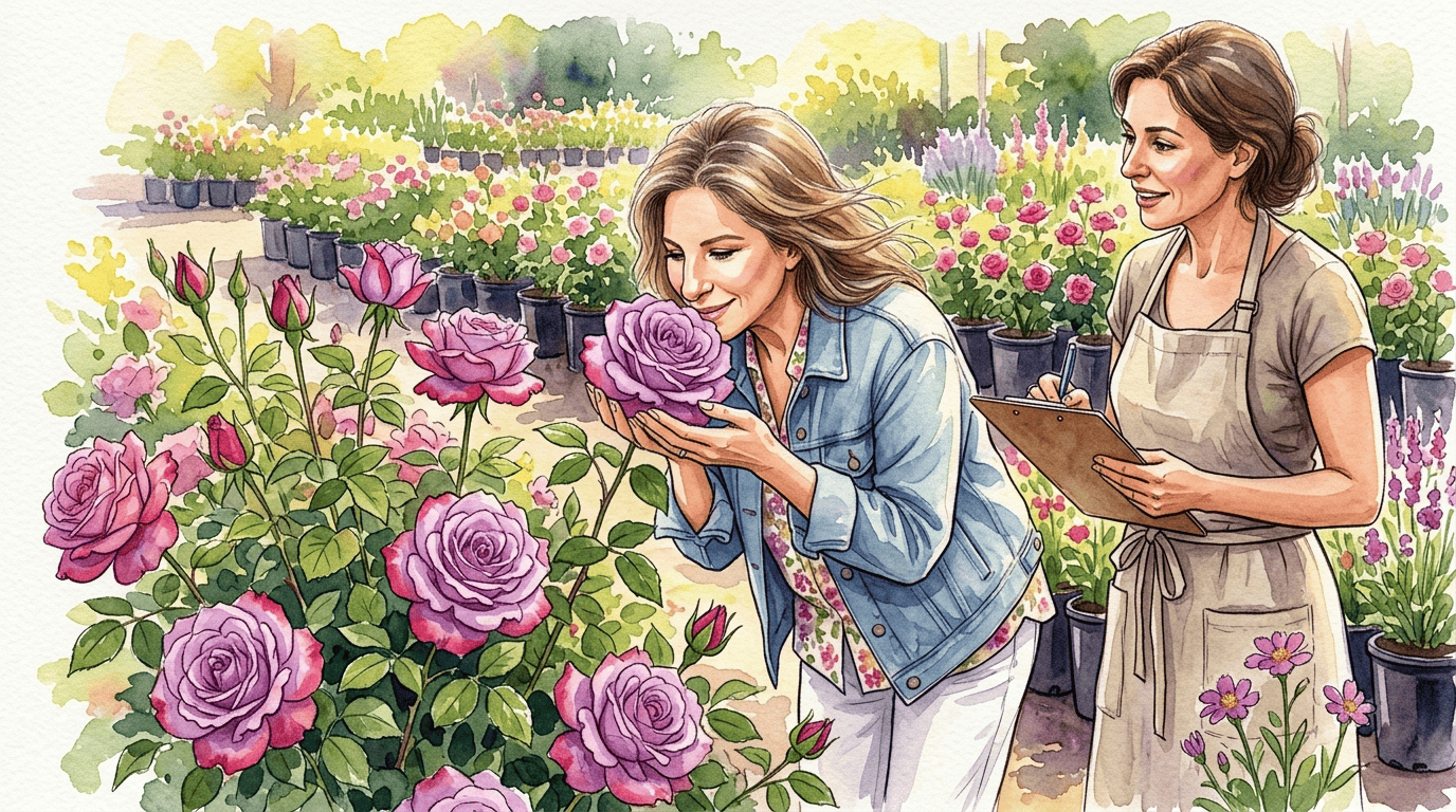 Illustrated historical scene for Barbra Streisand