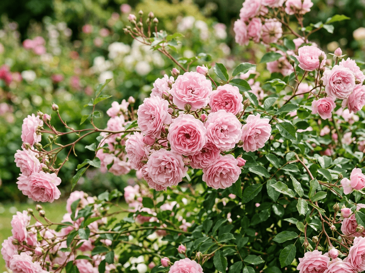 Bonica — primo piano di foglie e fiori