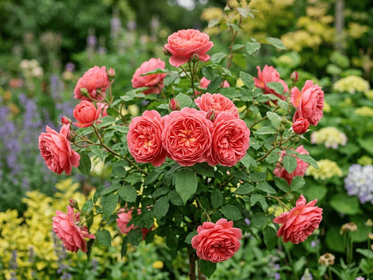ボスコベル(Rosa 'Boscobel')の全体像