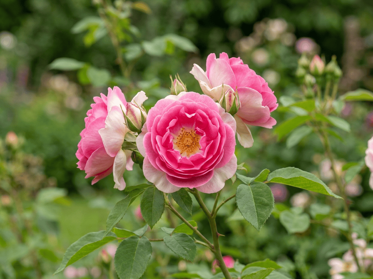 Carefree Wonder — primo piano di foglie e fiori