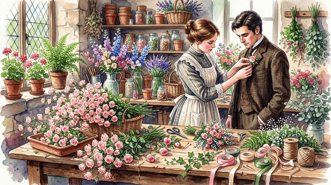 Scena storica illustrata per Cecile Brunner