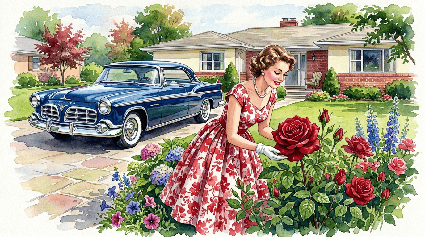 Cena histórica ilustrada de Chrysler Imperial