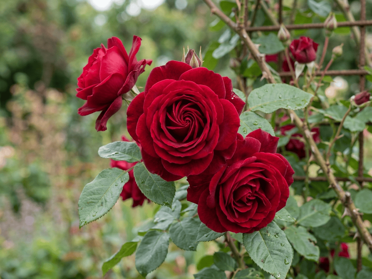 Don Juan — gros plan sur feuilles et fleurs