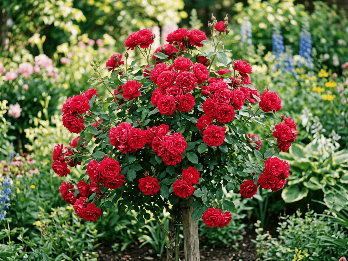Double Knock Out (Rosa 'Double Knock Out'), ganze Pflanze