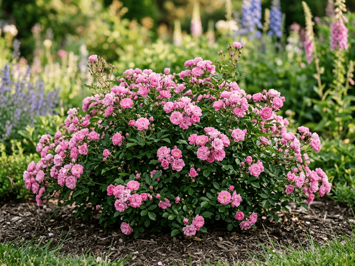 Drift Pink (Rosa 'Drift Pink'), whole plant