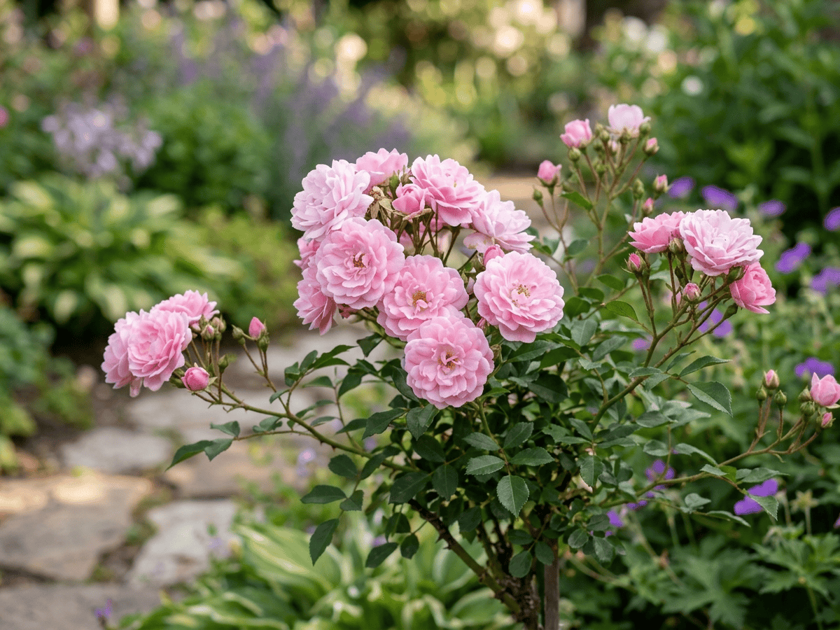 Drift Pink — close-up of leaves and flowers