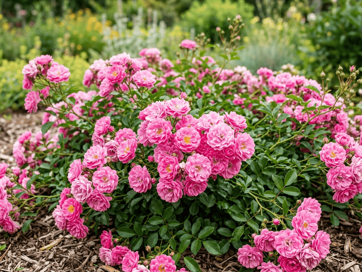 Flower Carpet Pink — close-up of leaves and flowers